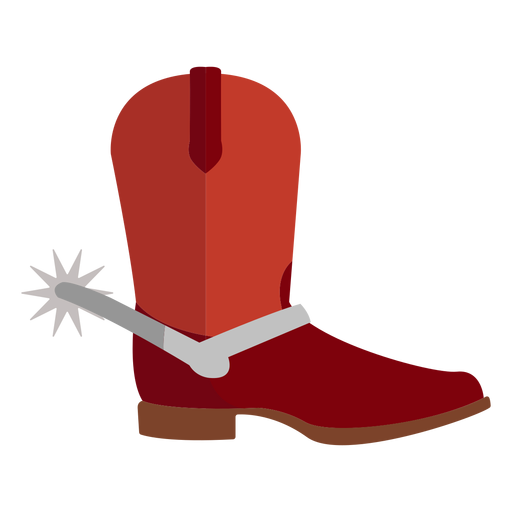 Spur cowboy boot icon PNG Design