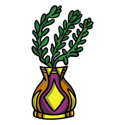 Florero de maceta suculenta Diseño PNG
