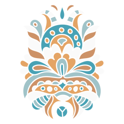Composição orgânica floral simétrica Desenho PNG