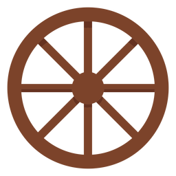 Wagon wheel cut out icon - Transparent PNG & SVG vector file