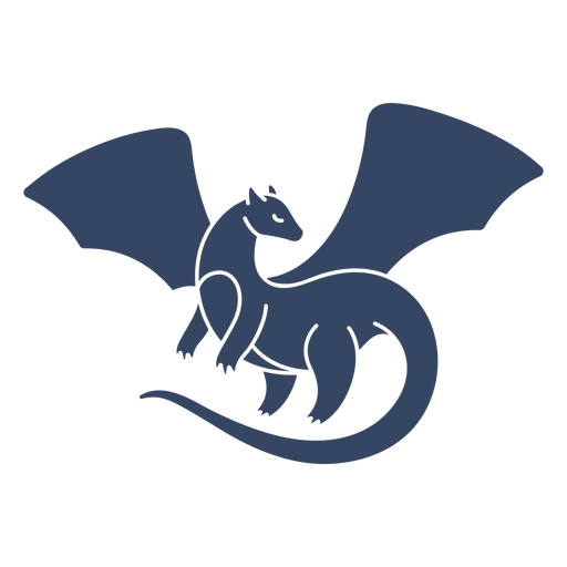 Dragon Cut Out Template from images.vexels.com