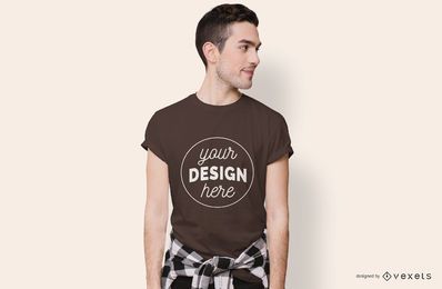 Boy Looking Sideways T-shirt Mockup Boy Looking Sideways T-shirt Mockup