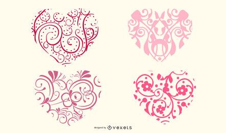 Formas ornamentales del corazon Formas ornamentales del corazon