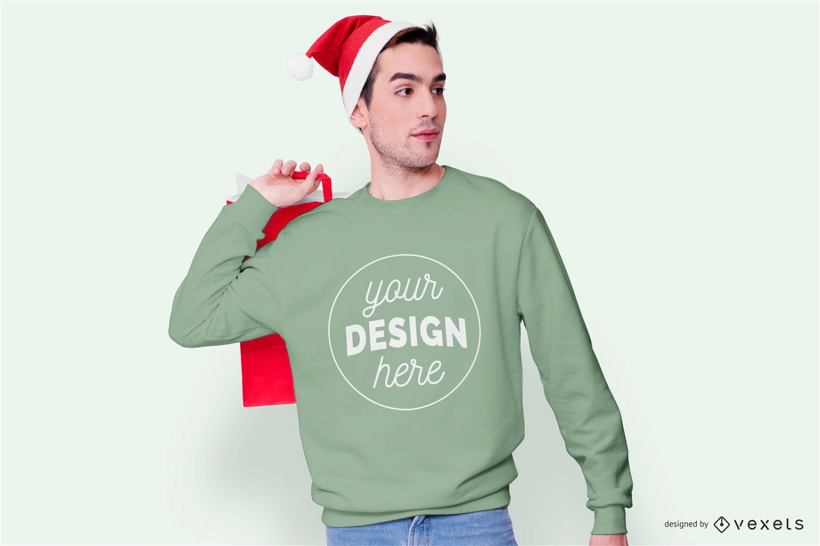 Sweatshirt Modell Weihnachtsmodell