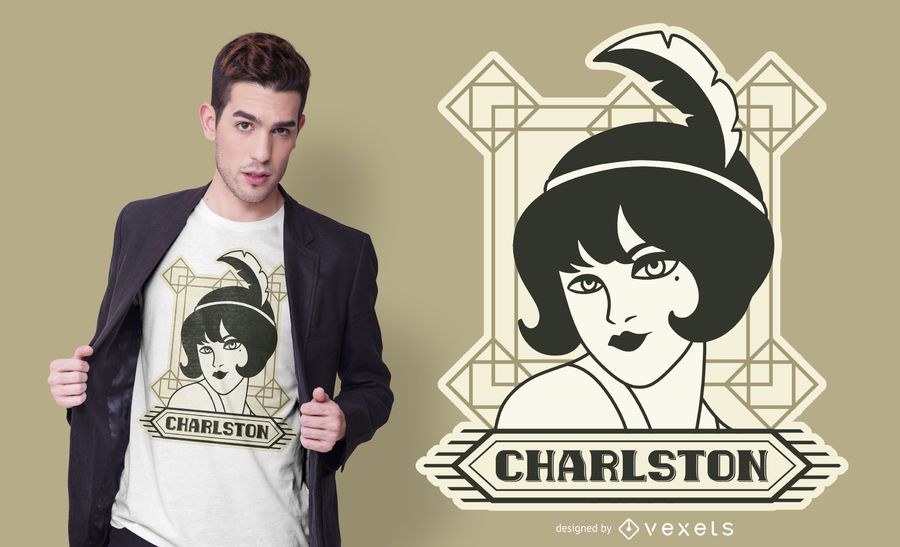 Vintage Girl T-shirt Design Vintage Girl T-shirt Design