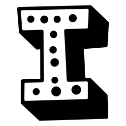 3D pontilhada letra eu afago Desenho PNG
