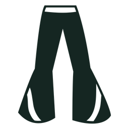 70er Jahre Bell Bottoms Silhouette PNG-Design
