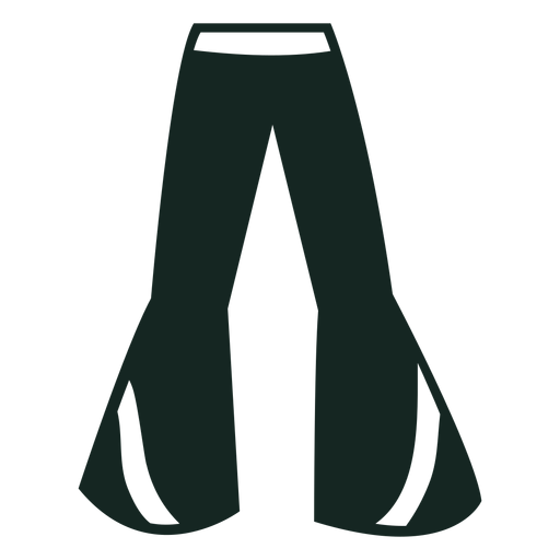 70s bell bottoms silhouette PNG Design