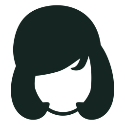 Trazo de peinado femenino de los 70 Diseño PNG