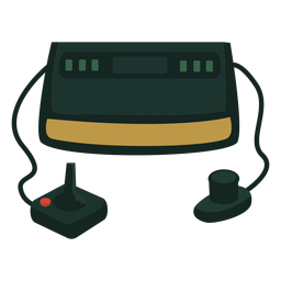 Consola de juegos de los 70 plana Diseño PNG