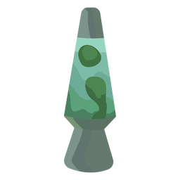70er Jahre Lava Lampe flach PNG-Design