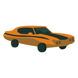 70er Jahre Oldtimer Auto Wohnung PNG-Design