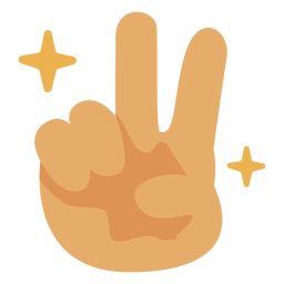 Signo de la paz de los 70 plana Diseño PNG