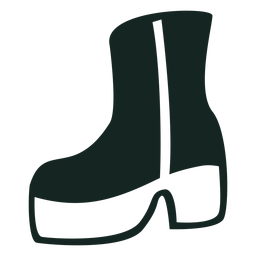 70s Platform Boots Stroke PNG & SVG Design For T-Shirts