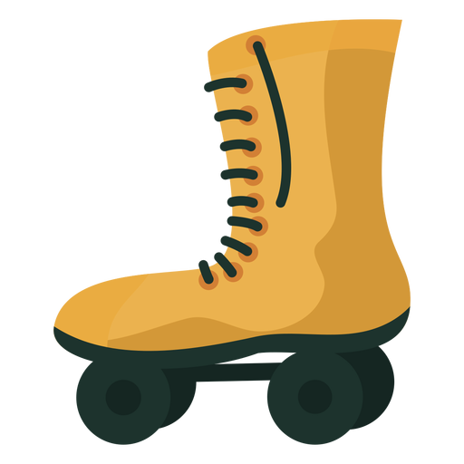 Patines de los 70 planos Diseño PNG