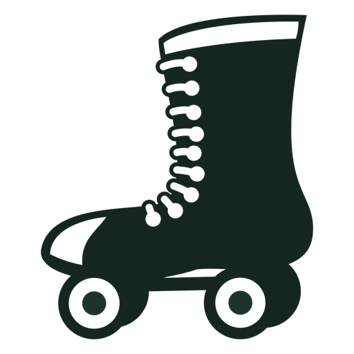 70s roller skates stroke PNG Design