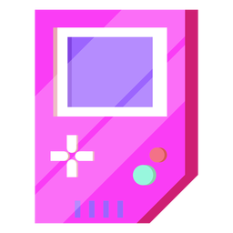 80s gameboy de 8 bits colorido Diseño PNG