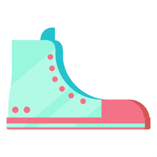 80s shoe colorful PNG Design