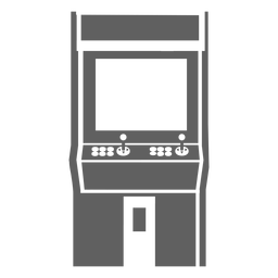 Máquina de arcade de los 80 Diseño PNG