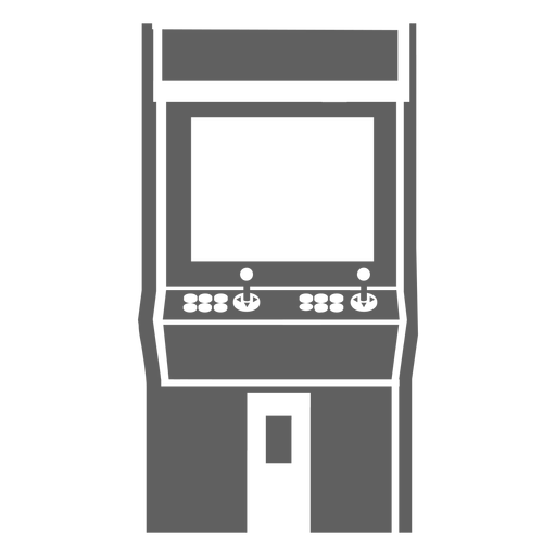 Máquina de arcade de los 80 Diseño PNG