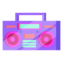 80s Cassette Player Colorful PNG & SVG Design For T-Shirts