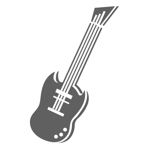 Guitarra electrica de los 80 Diseño PNG