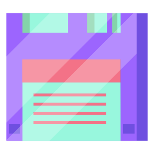 80s floppy disk colorful