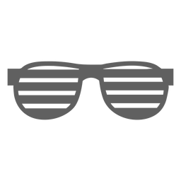 Ranura para gafas de los 80 Diseño PNG