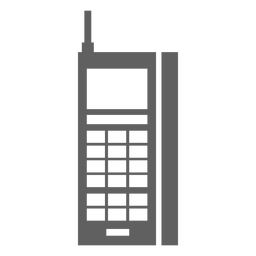 80s old cellphone mobile PNG Design
