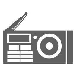 Antena de reproductor de radio de los 80 Diseño PNG