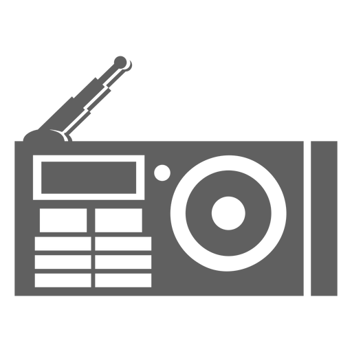 Antena player de rádio dos anos 80 Desenho PNG