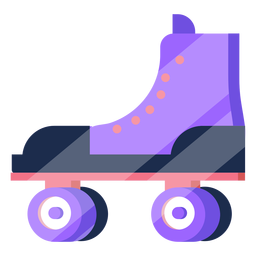 Patins dos anos 80 coloridos Desenho PNG