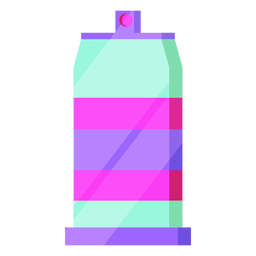80 lata de aerosol colorida Transparent PNG