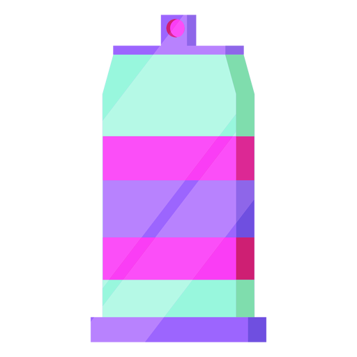 80 lata de aerosol colorida Diseño PNG
