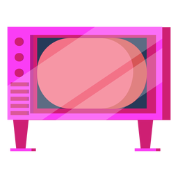 Televisão colorida dos anos 80 Desenho PNG