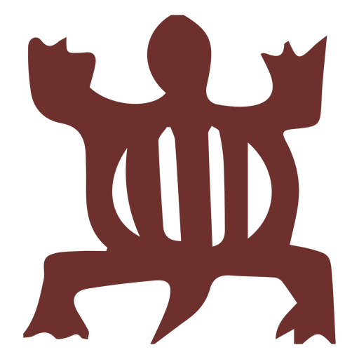 Afrikanischer Symbolkrokodilschlag PNG-Design