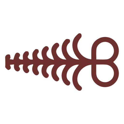 Afrikanischer Symbolfarnstrich PNG-Design