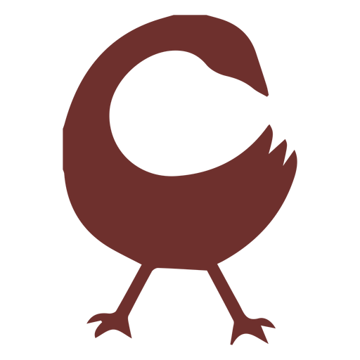 African symbol goose stroke PNG Design