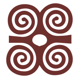 Símbolo africano trazo de cuernos de carnero Diseño PNG