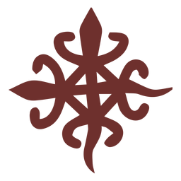 Siamesischer Krokodilschlag des afrikanischen Symbols PNG-Design