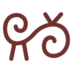 Traço tribal símbolo africano Desenho PNG