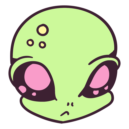 Design PNG E SVG De Língua Da Cabeça Do Alienígena Para Fora Traço Colorido  Para Camisetas