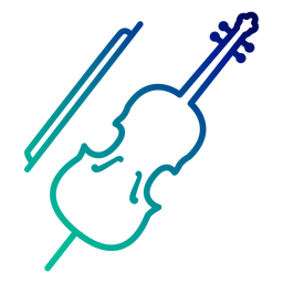 Curso de gradiente de violoncelo Desenho PNG