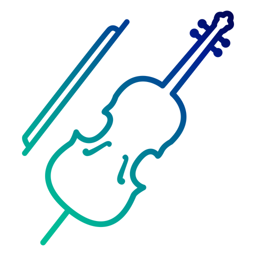 Cello Farbverlauf PNG-Design