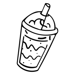 Kaffee zum Plastikbecherstrich gehen PNG-Design