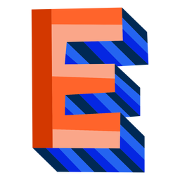 Letra 3d colorida e Desenho PNG
