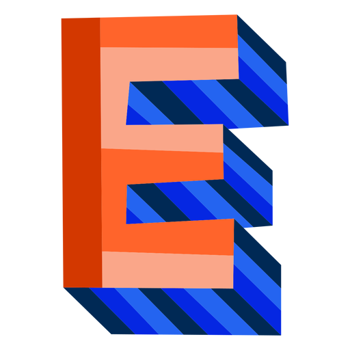 Download Colorful 3d Letter E Transparent Png Svg Vector File