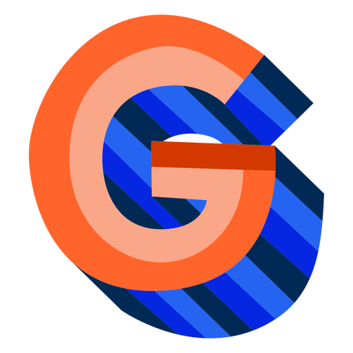 Colorful 3d Letter G Transparent Png Svg Vector File