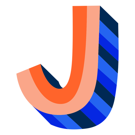 Colorful 3d Letter J Transparent Png Svg Vector File