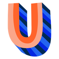 Colorful 3d Letter U Transparent PNG SVG Vector